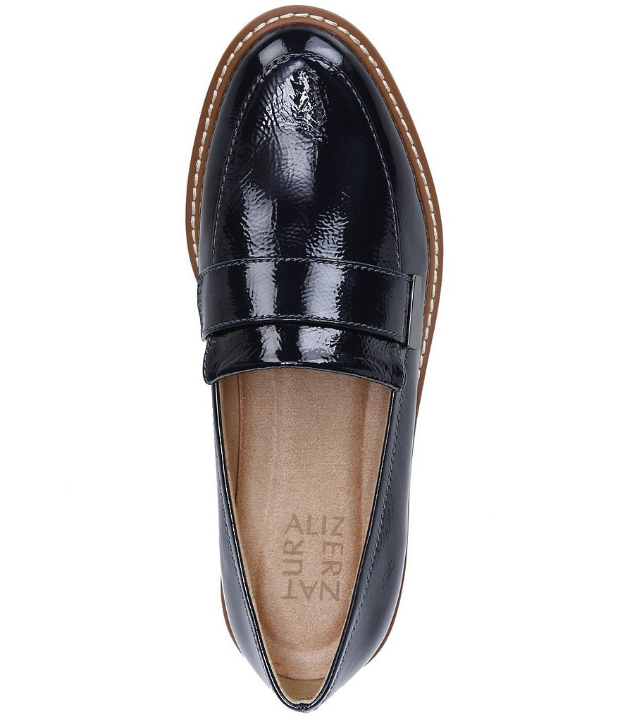 DKNY Eli Leather Logo Hardware Strap Loafers