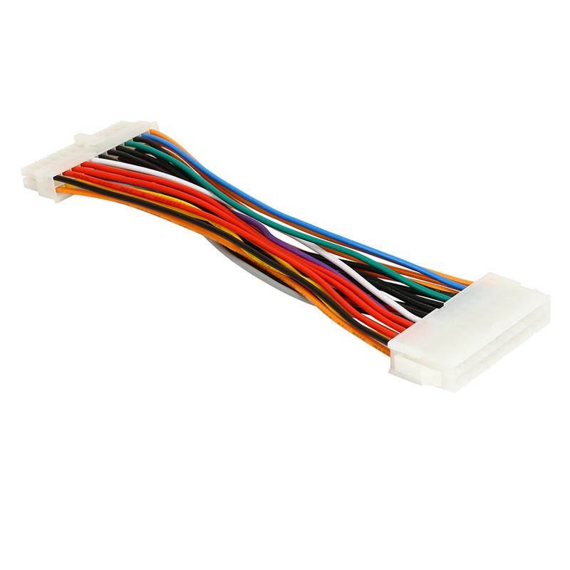 8 inch Computer Molex 24 Pin Motherboard to ATX EPS PSU Power Supply Extension Cable,24-pins Internal Power Cord,Male to Female