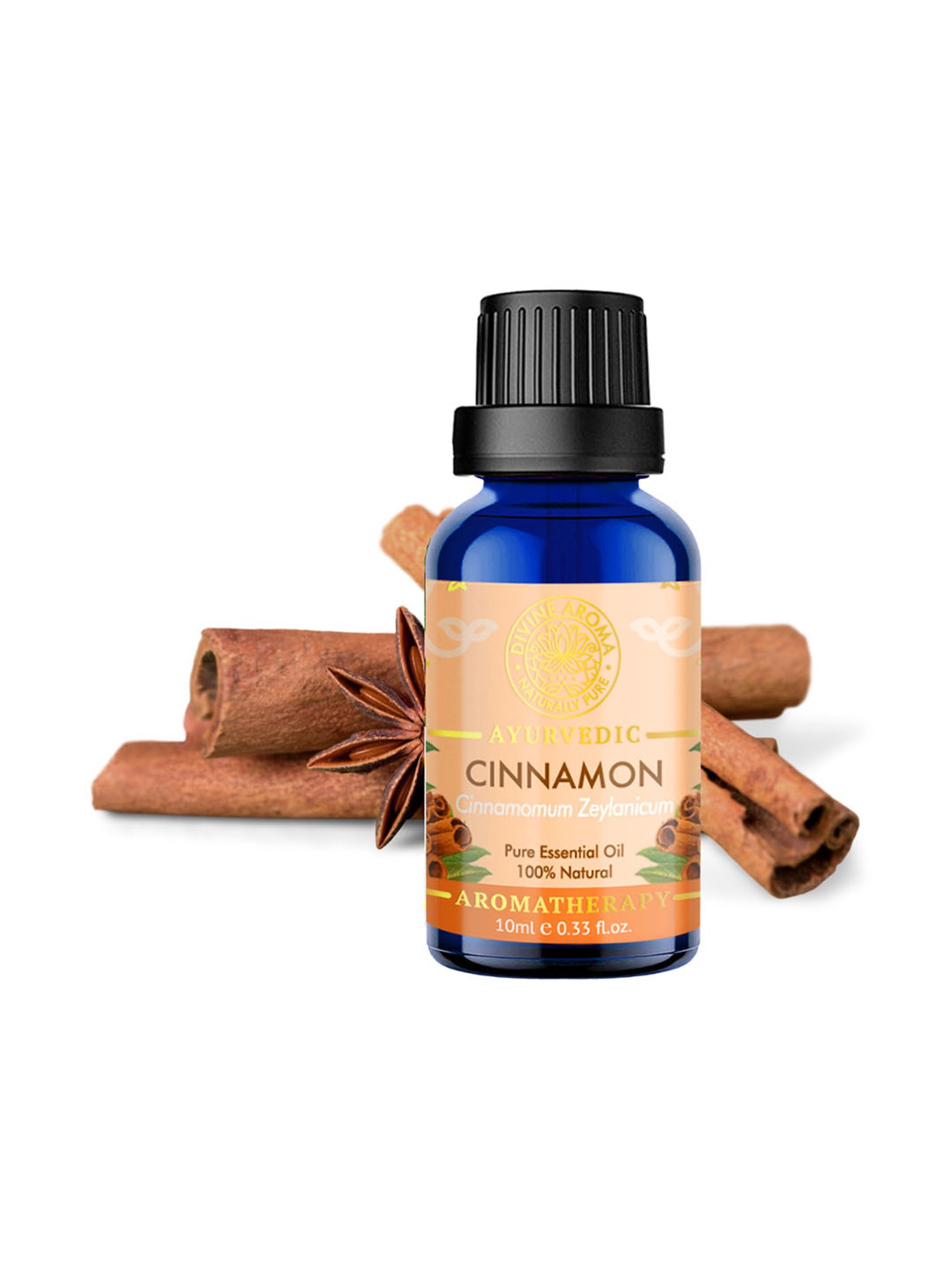 Divine Aroma Cinnamon Essential Oil - 10 ml