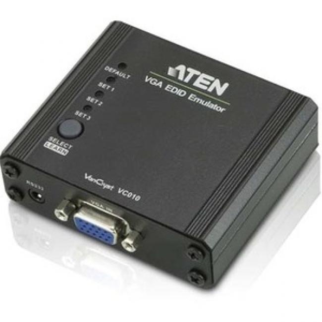 Aten Technologies - VC010 - VanCryst VC010 VGA EDID Emulator - Functions: Video Emulation, Video Switcher - 1 Pack