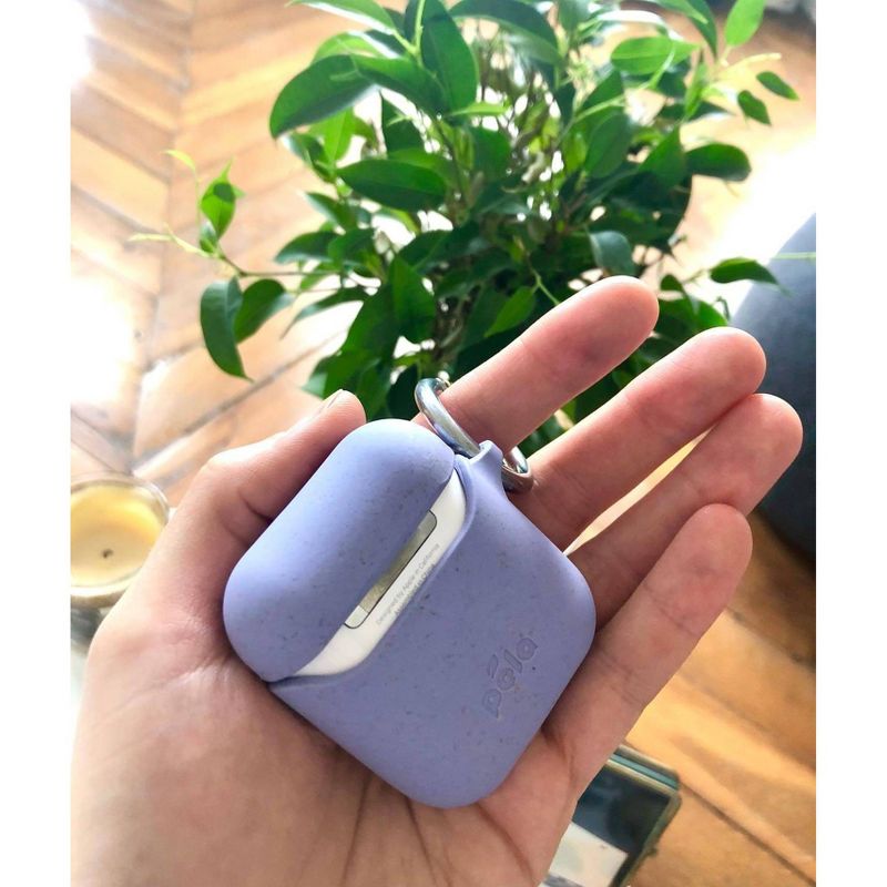 Pela Eco-Friendly Apple AirPods Gen 1&2 Case Compatible with Wireless Charging - Lavender