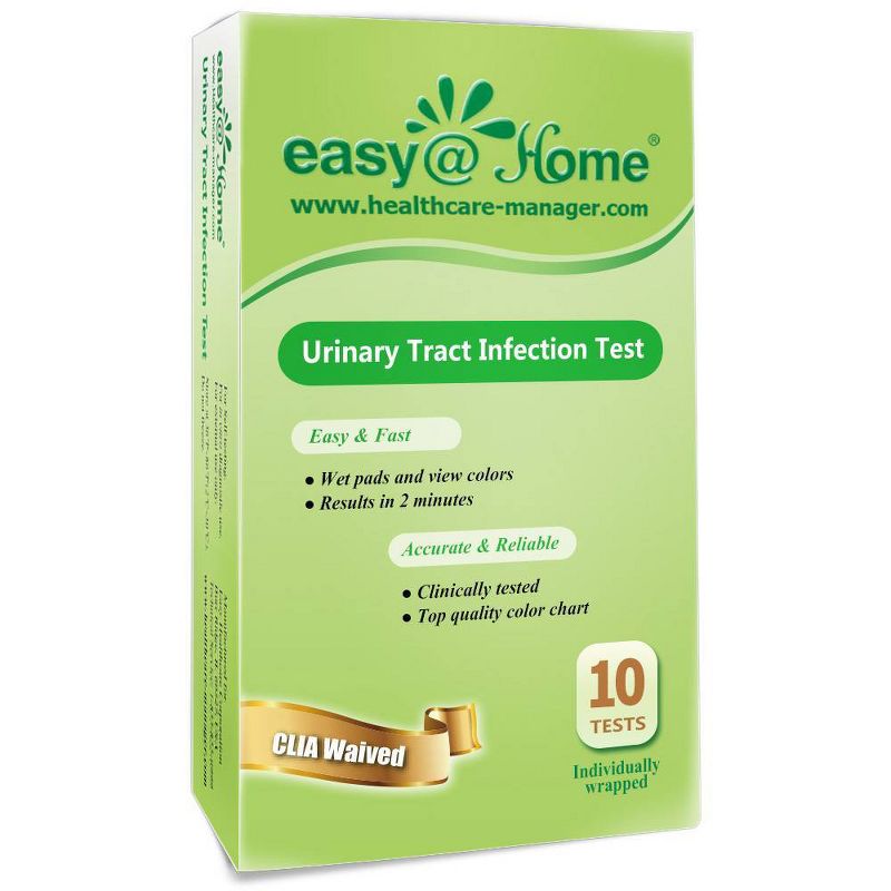 easy@Home Urinary Tract Infection Test Strips - 10ct