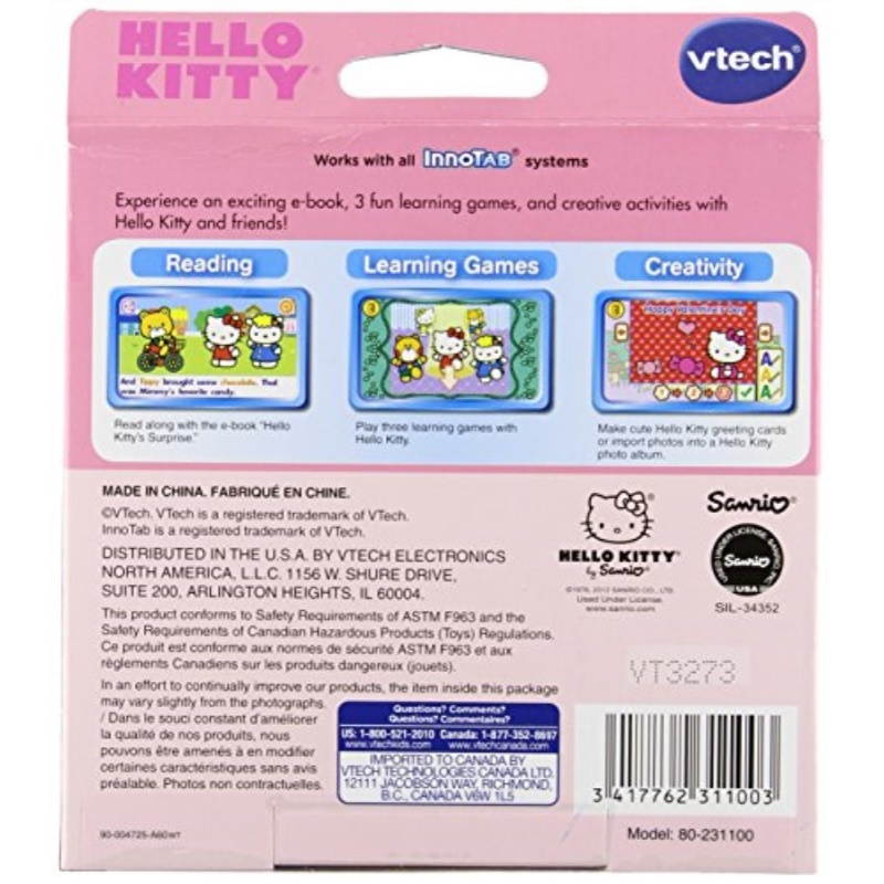 VTech InnoTab Software - Hello Kitty Standard Packaging