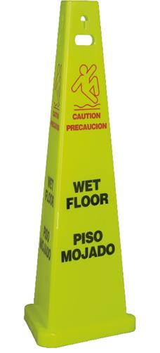 NMC TFS301-FLOOR SIGN, WET FLOOR, ENGLISH/SPANISH, 40" TALL, 3/CS (3 PER CASE)