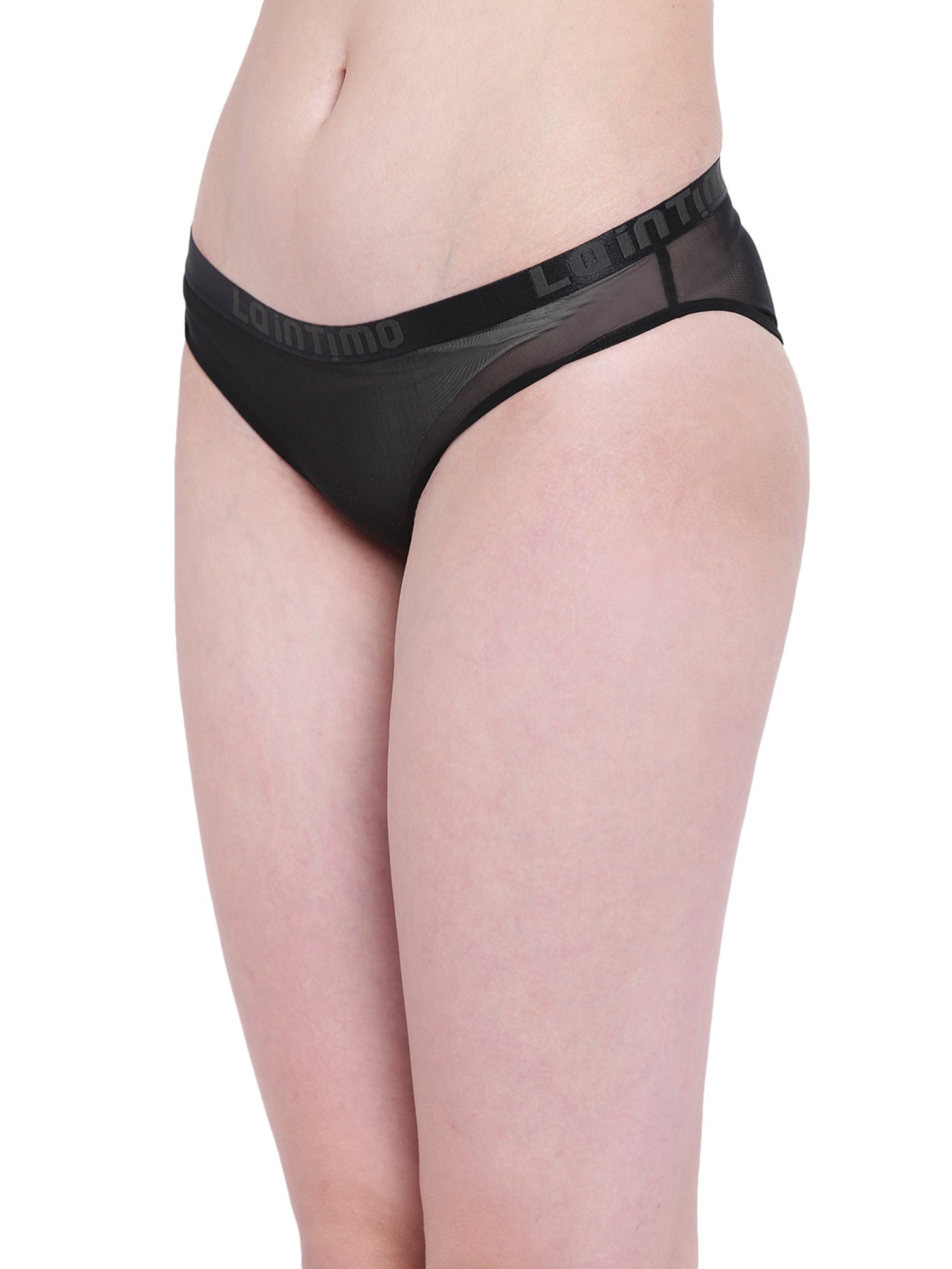 La Intimo Black Lace Bikini Panty