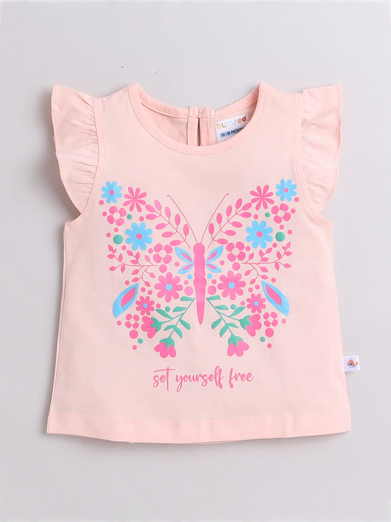 Ed-a-Mamma Baby Blue Printed Top