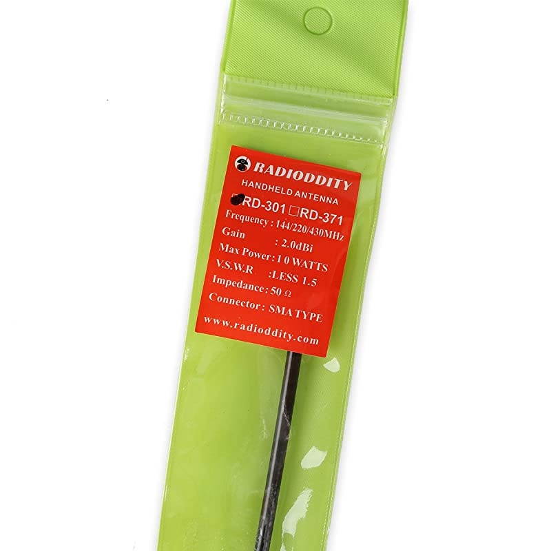 RD-301 Tri-Band Antenna SMA-Female 144/220/440MHz 2M/1.25M/70CM, Compatible with Baofeng UV-5RX3 UV-82X3 BTECH UV-5X3 Kenwood TH-D74A  GA-2S Walkie Talkie Two Way Radios