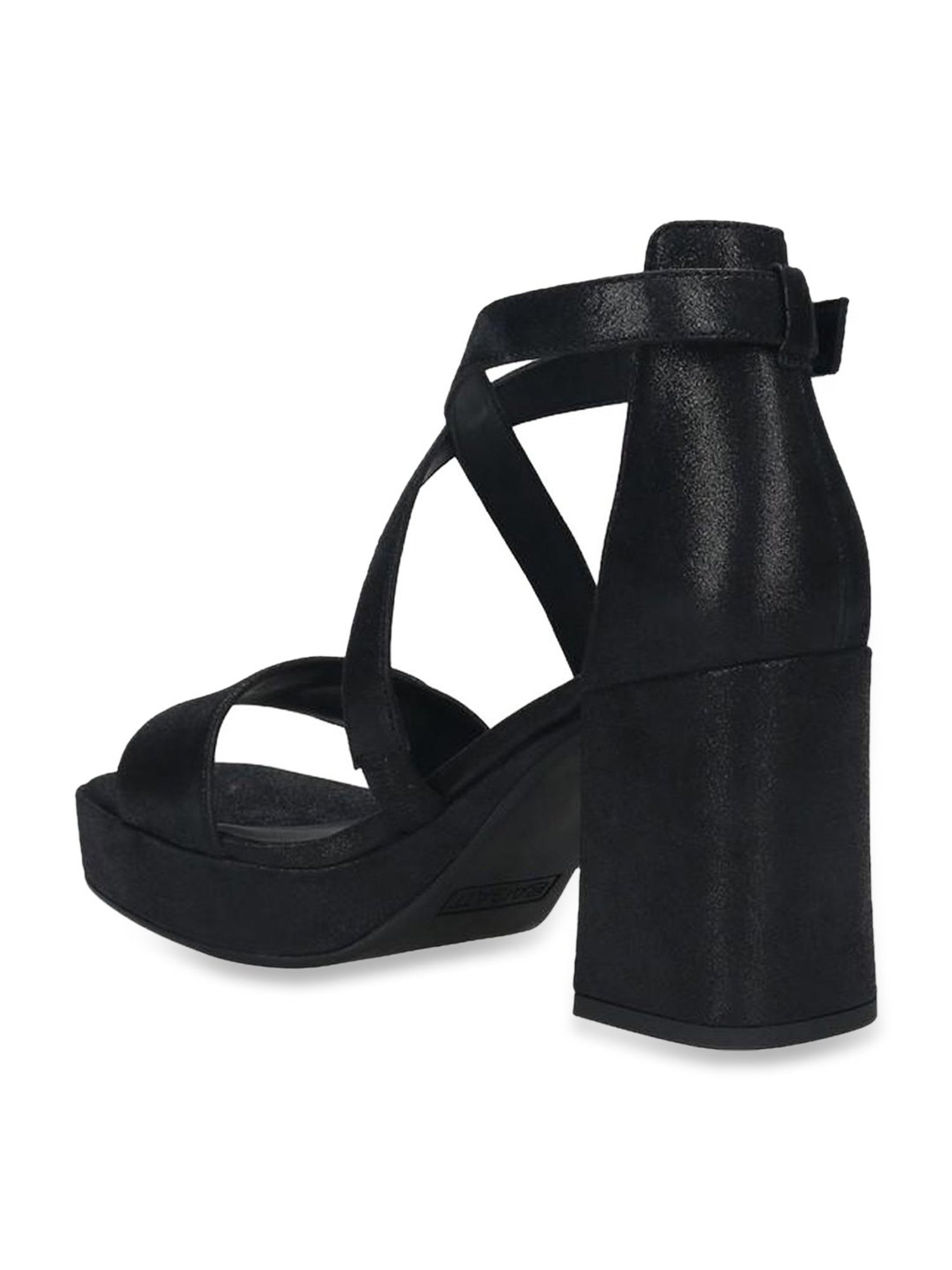 Bagatt Women's Cesena Black Ankle Strap Sandals
