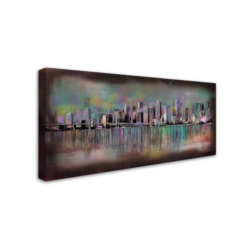 24" x 47" Miami by Ellicia Amando - Trademark Fine Art