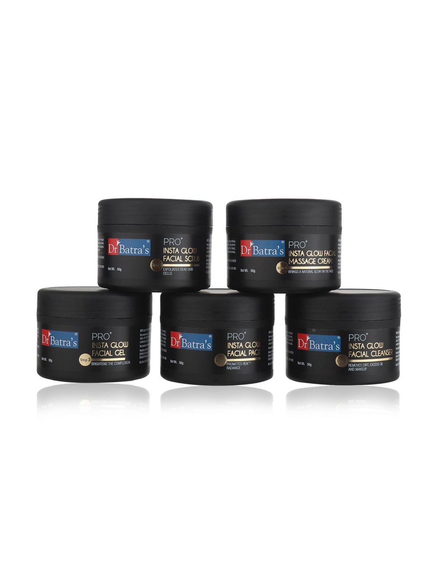 Dr Batra's PRO+ Insta Glow Facial Kit (Pack Of 2) - 250 gm
