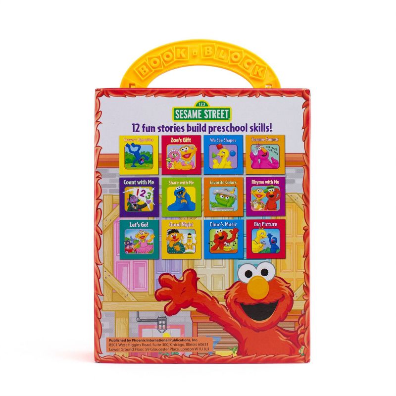 Sesame Street My First Library 12 Board Book Block Set - by Phoenix (Hardcover)