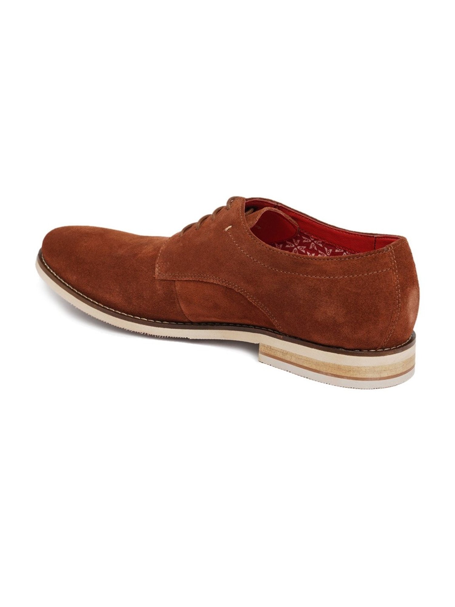 Ruosh Men's Brown Derby Shoes