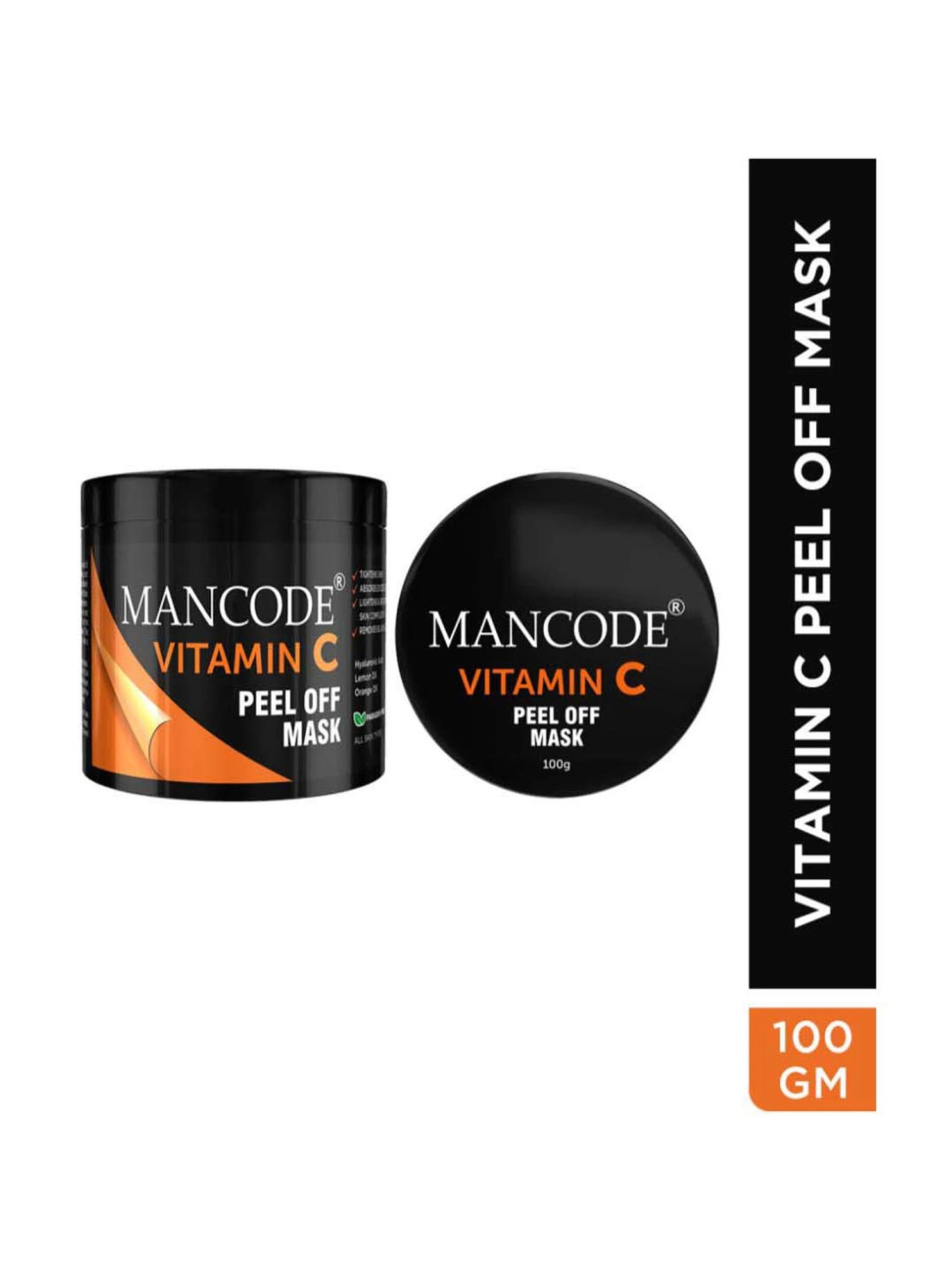 Mancode Vitamin C Peel off Mask - 100 gm