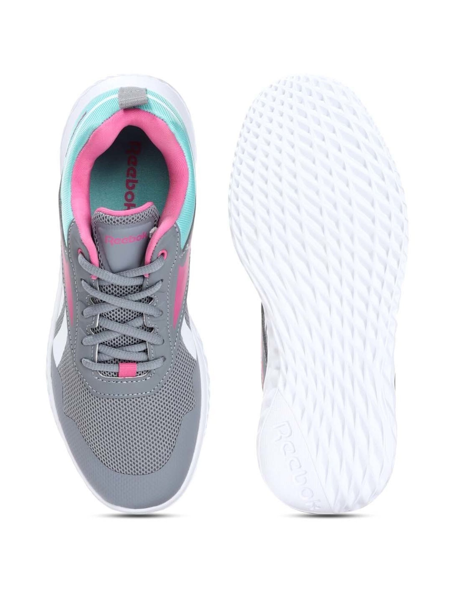 Reebok Kids Rush Runner 5 Grey & Pink Running Shoes