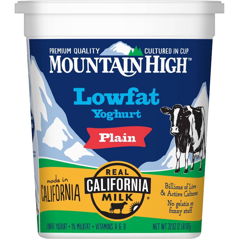Mountain High Plain Low Fat Yogurt - 32oz