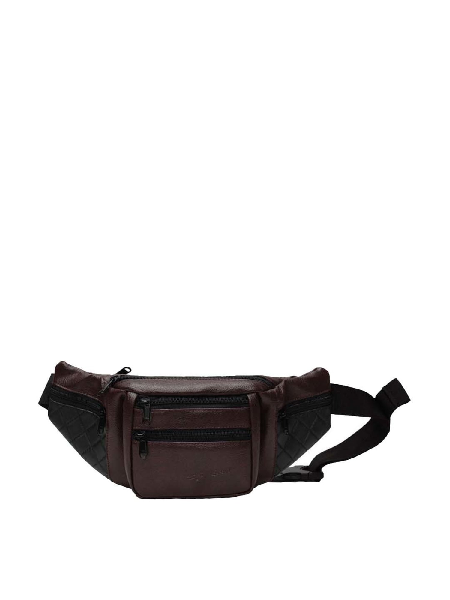 F Gear Brown Solid Waist Pouch