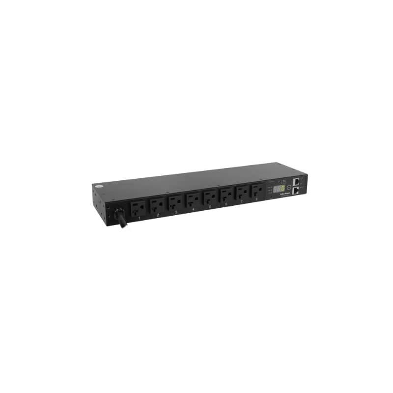PDU20MT8FNET Monitored PDU, 100-120V/20A, 8 Outlets, 1U Rackmount