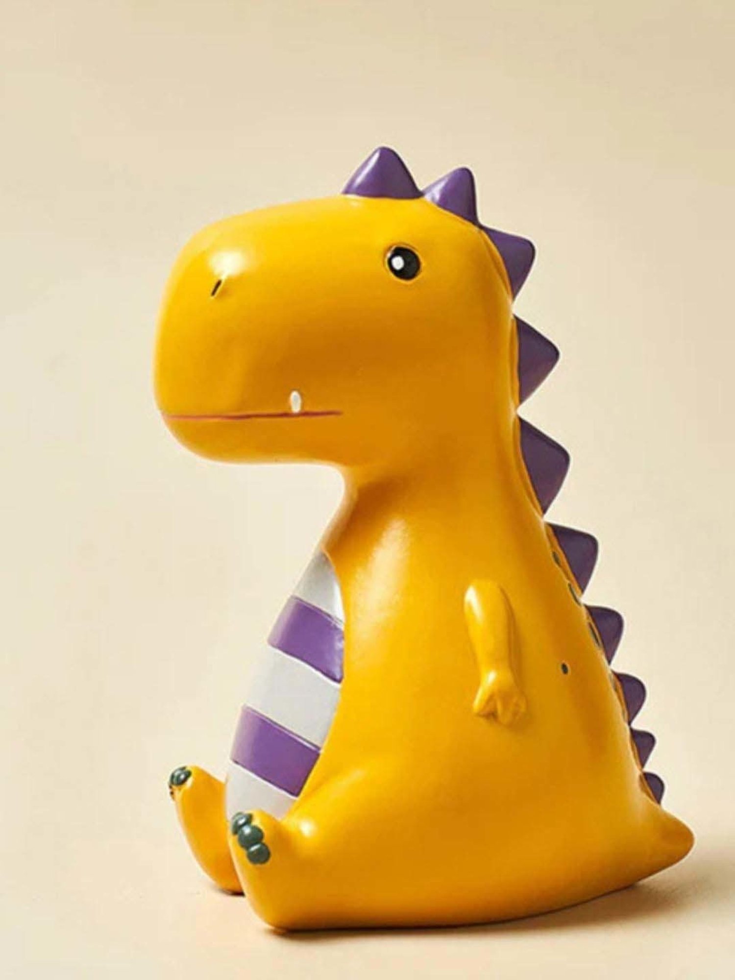 Nestasia Yellow & Purple Resin Made Dinosaurs Showpiece For Home Decoration I Perfect For Kids