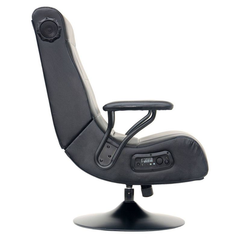 Spade Floor Rocker 2.1 Bluetooth Audio Foldable Rocking Video Gaming Chair Black - X Rocker