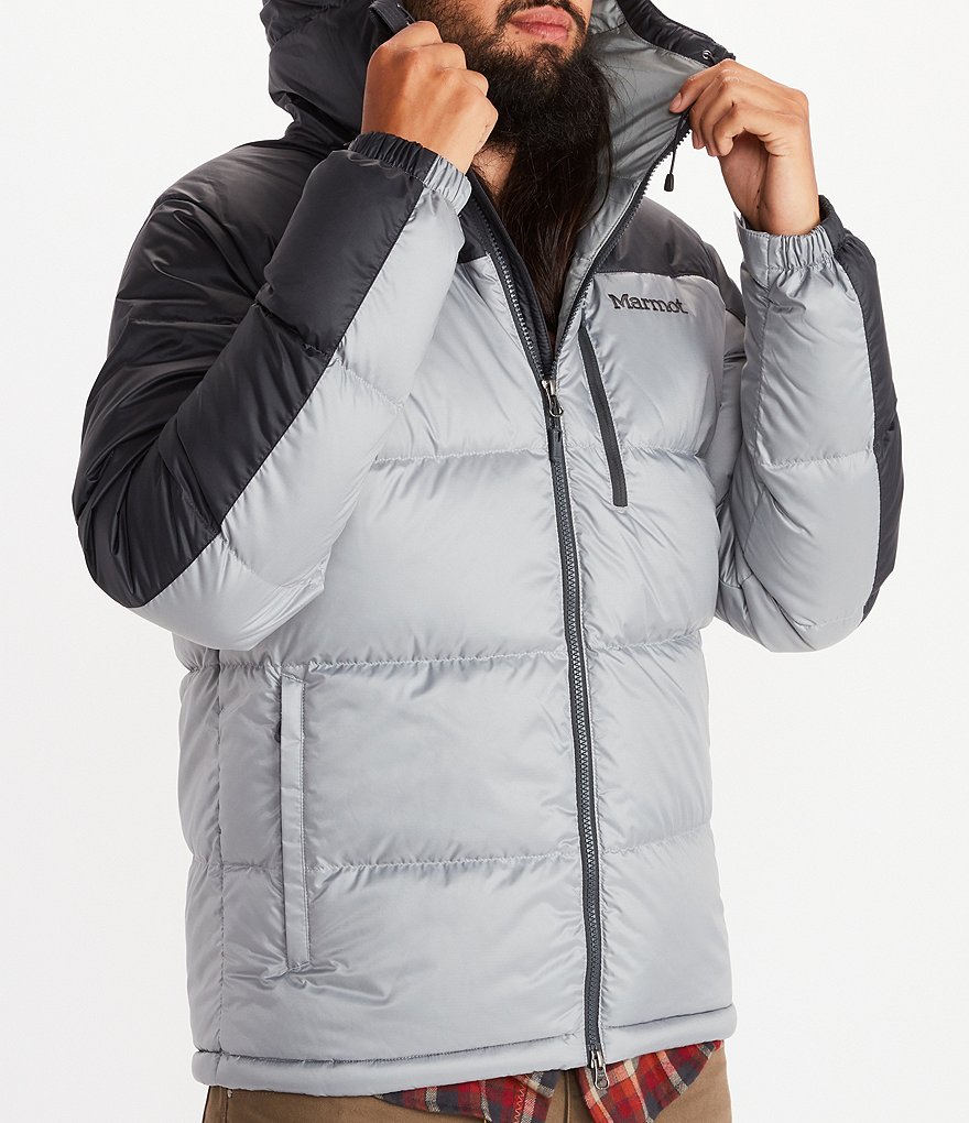 Cole Haan Hooded Down Zip Front Puffer Jacket
