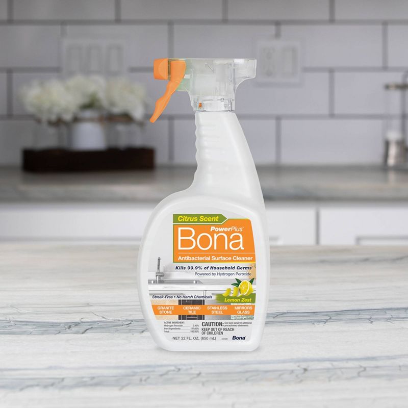 Bona PowerPlus Antibacterial Surface Cleaner - Lemon Zest - 22 fl oz