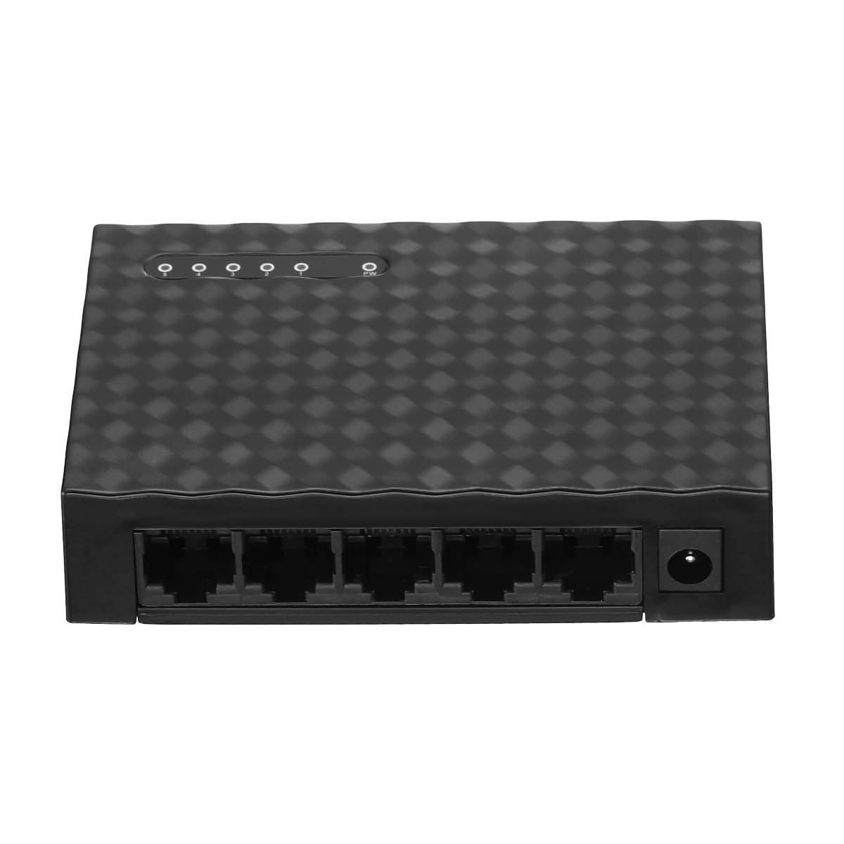 New RJ45 MINI 5-Ports Fast Ethernet Network Black Switch Hub for Desktop PC,Home Network Hub, Office Ethernet Splitter, Plug-and-Play, Black