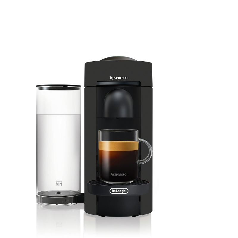 Nespresso VertuoPlus Coffee and Espresso Machine by De'Longhi – Black Matte