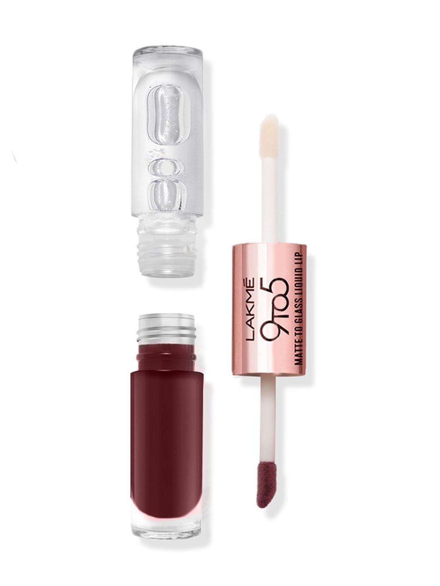 Lakme 9 To 5 Matte To Glass Liquid Lip Bold In Red - 7.6 ml