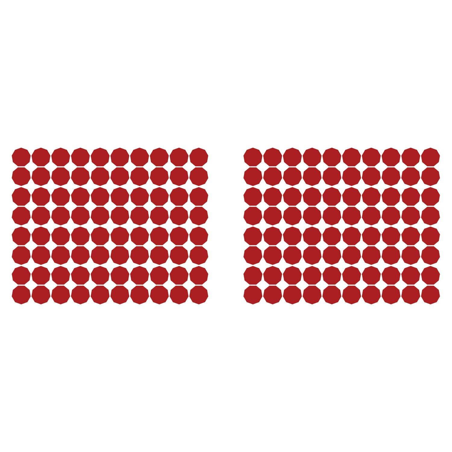 LiteMark 2 Inch Blue Nonagon Decals - Pack of 80