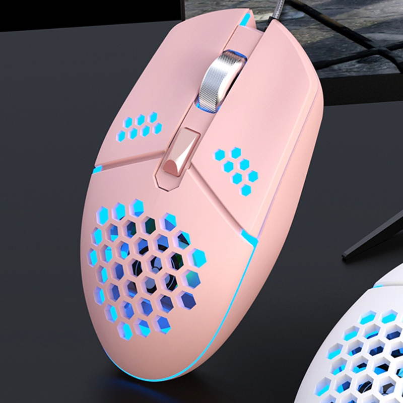 USB Wired Game Mouse Adjustable DPI Computer RGB Luminous Mice Macro Program Cable TV Bidding Mouse Fan Cooling For Laptop PC