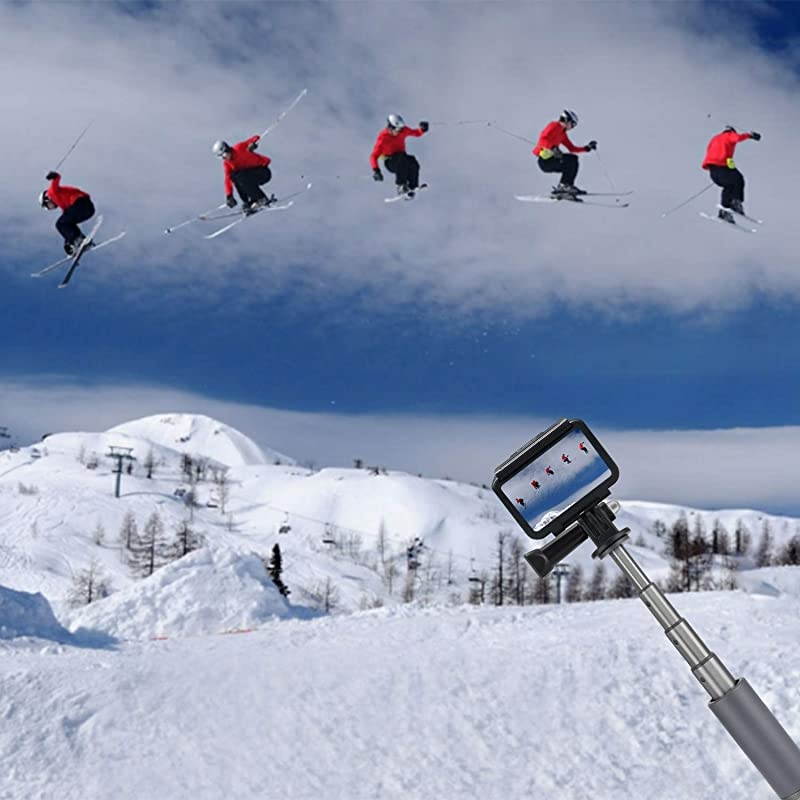 Osmo Action Mini Tripod: Go pro Hand Grip Extension Pole/Portable Waterproof Monopod Stick & Volgging Tabletop Stand Tripod for GoPro Hero/Osmo Mobile/Gimble/xiao yi/Any Cameras up to 4.6 lbs