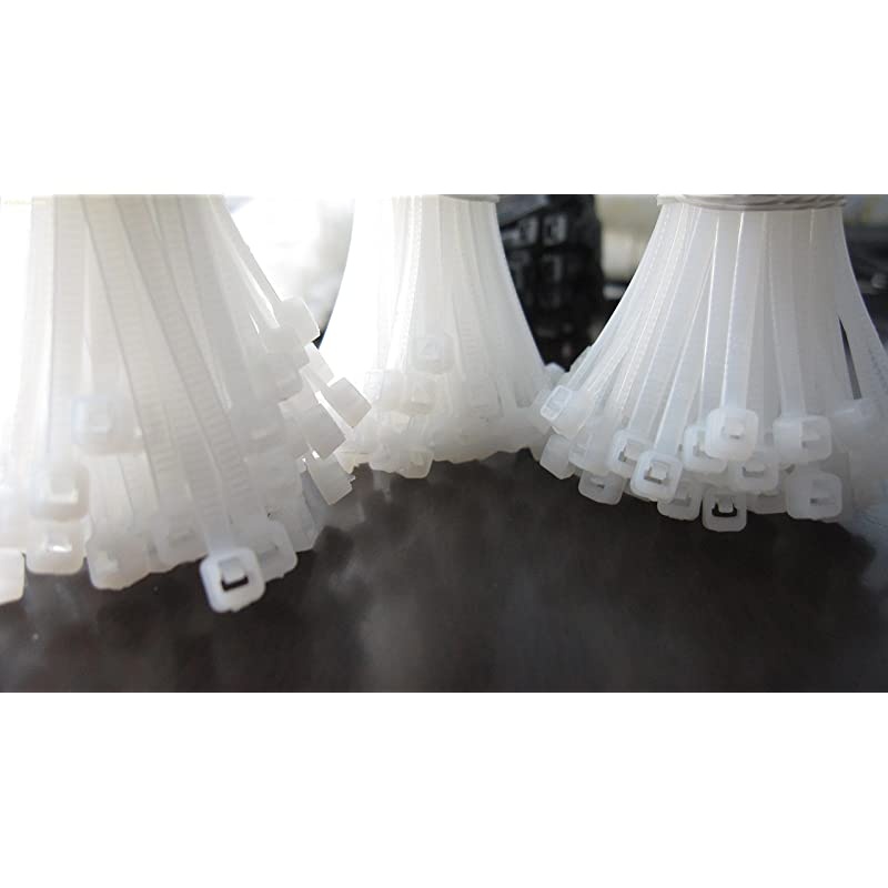inches 30 lb Test Heavy Duty Nylon Cable Ties100 PCS Zip Ties 25mm200mm White