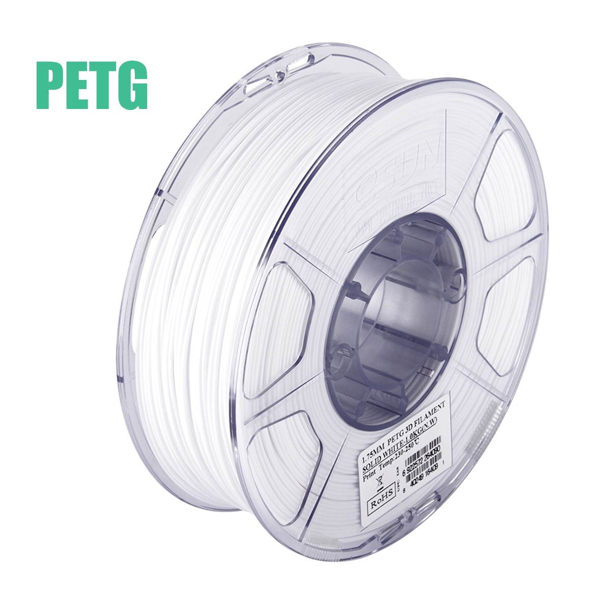 eSUN PETG 1.75mm 3D Printer Filament Printing Consumables Dimensional Accuracy: +/- 0.05mm 1kg(2.2lb) Spool Material Refills Solid Green