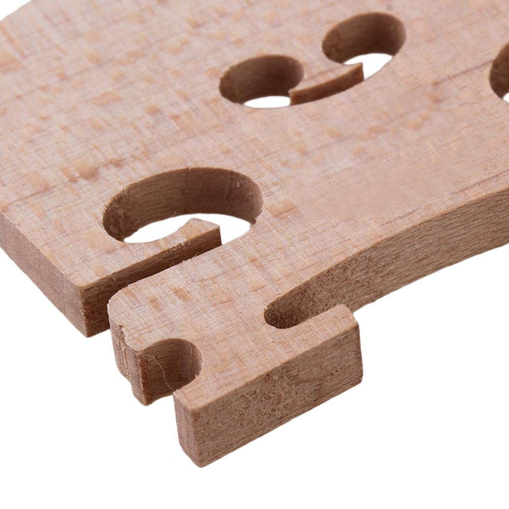 BQLZR 30 Pieces Wood Color Violin Maple Bridge for 4/4 Size Violin Fiddle Parts
