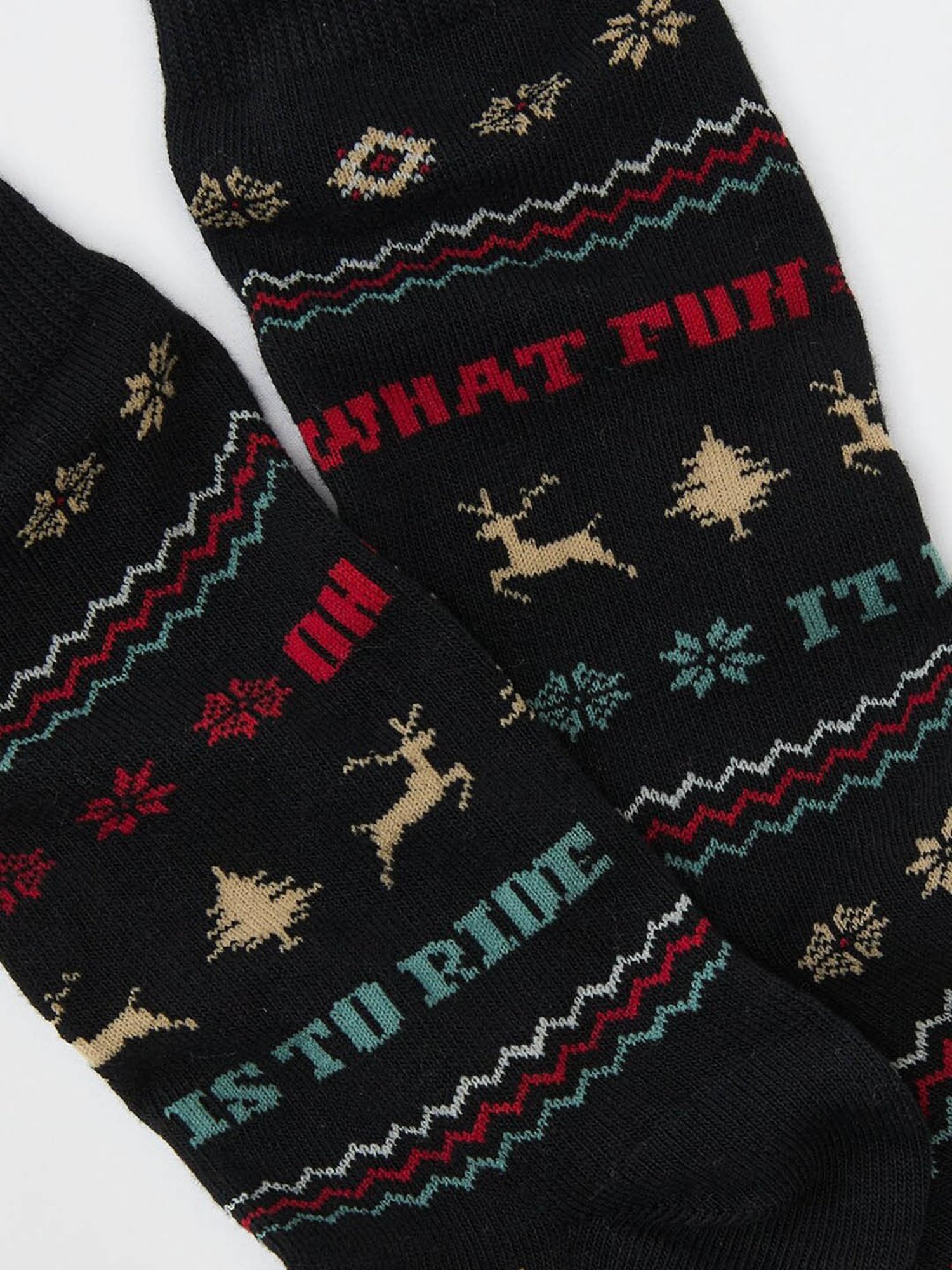 American Eagle Black Regular Fit Printed Socks