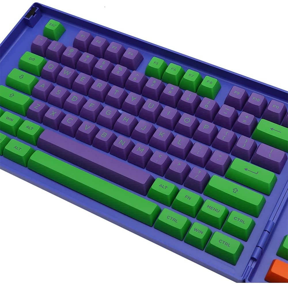AKKO World Tour-Tokyo 114 Keys OEM Cherry Profile PBT Keycaps Set with AKKO EVA-01 158 Keys ASA Profile Full Keycaps Set