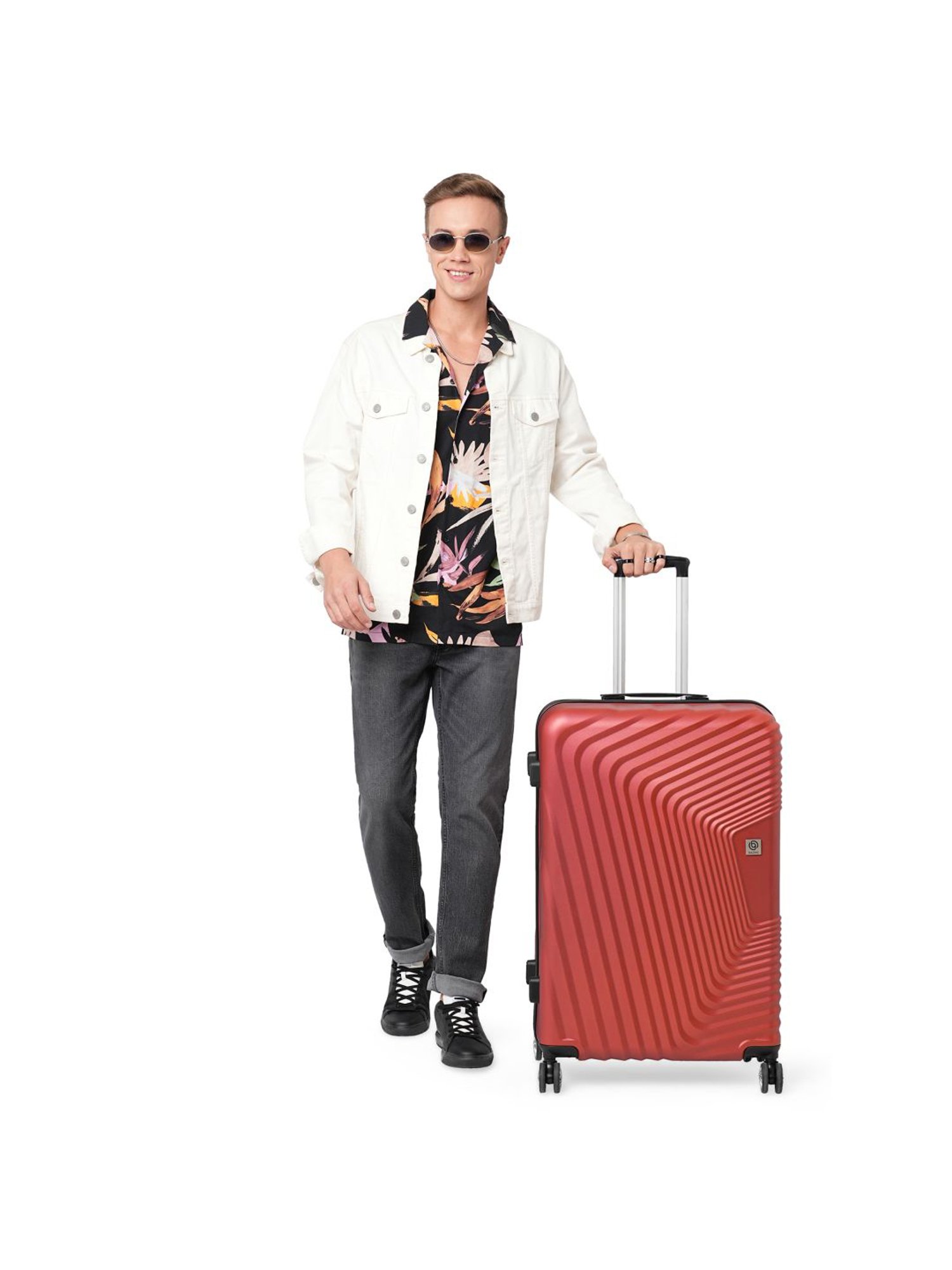 Baomi Retro Roam Red Hard 31" Large Luggage