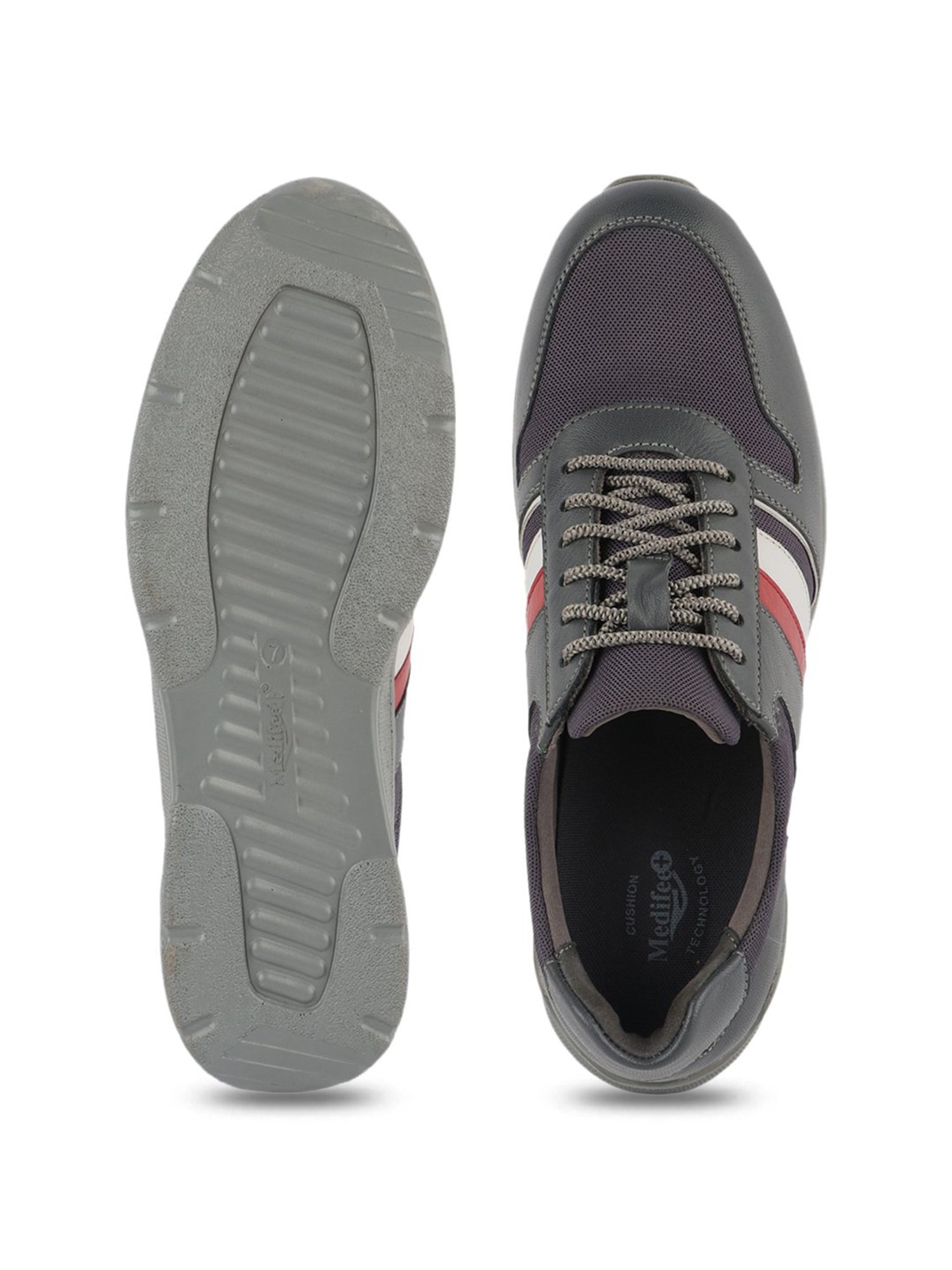 MediFeet Men's Grey Casual Sneakers