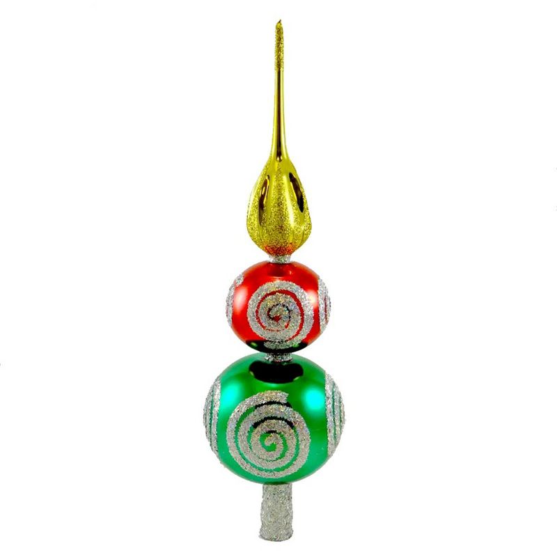Larry Fraga Swirl Finial Christmas Tree Topper  -  Tree Toppers