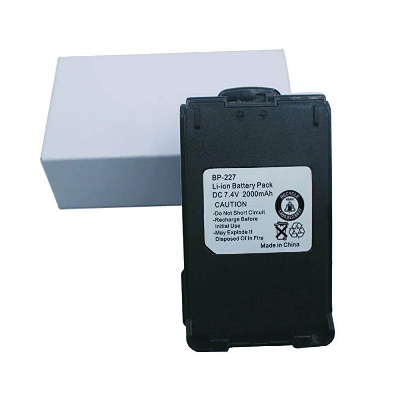 Battery for ICOM IC-F50 IC-F50V IC-F51V IC-M87 IC-M88 IC-E85 IC-V85 Li-ion Battery with Belt Clip 2000mAh