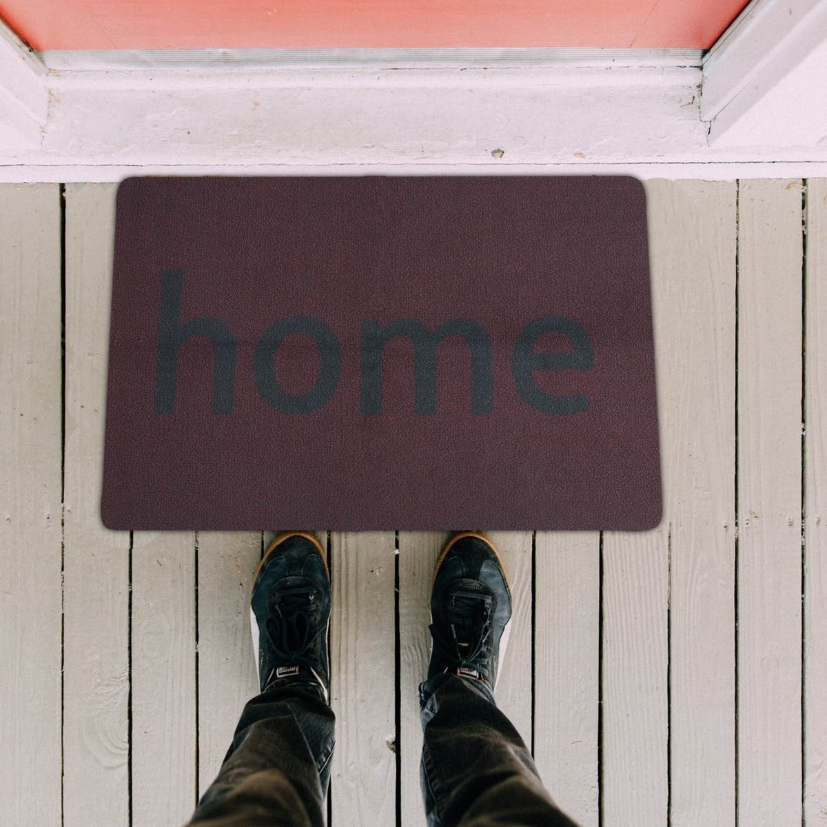 1 Pc Star Pattern Door Mat Durable Rubber Carpet Floor Mat Water Absorption Non-slip Pad Ultra-thin Gate Rug (Chocolate)