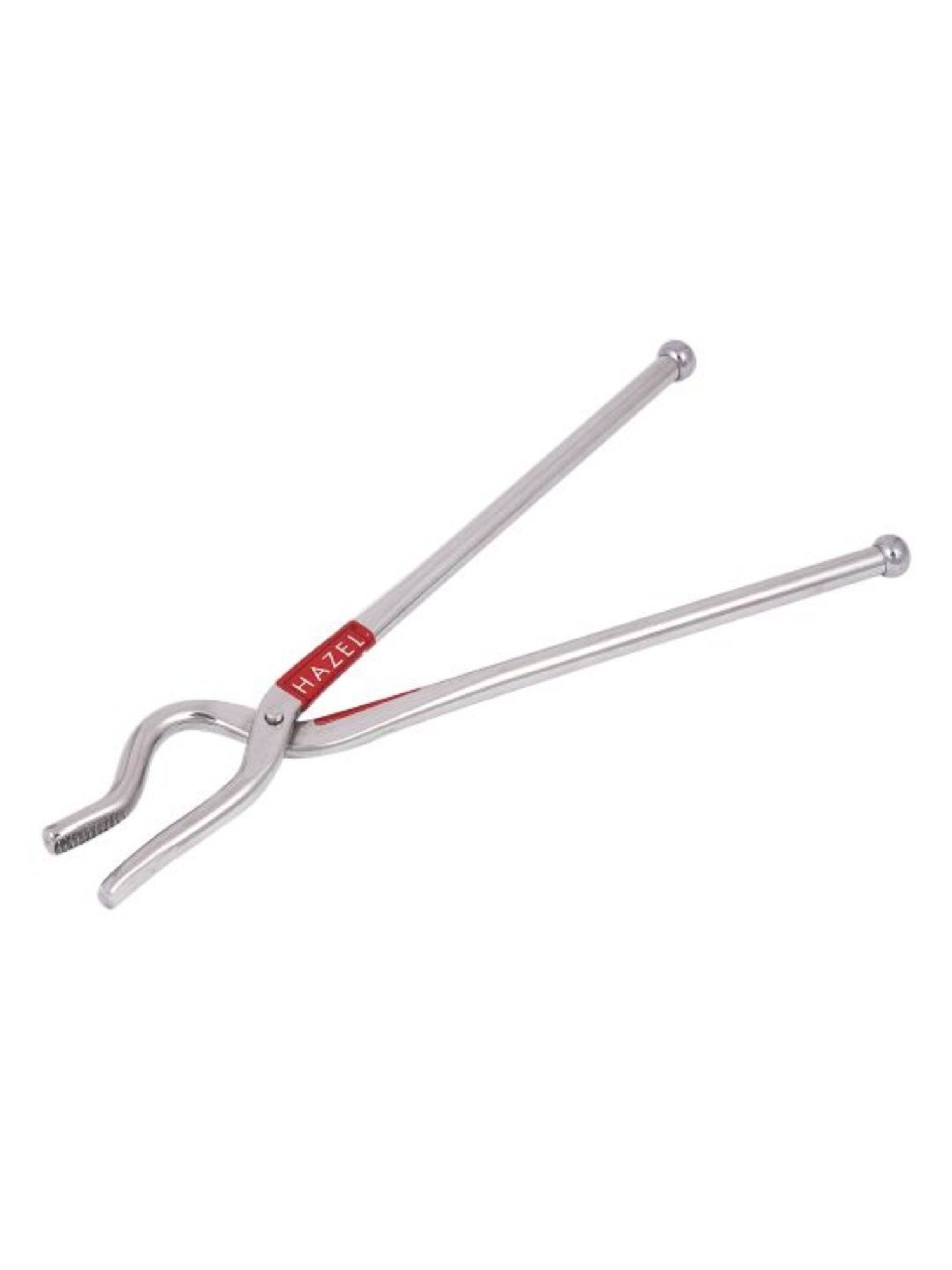 HAZEL Stainless Steel Silver Utensil Holder Pakad 9 MM Tongs for Kitchen