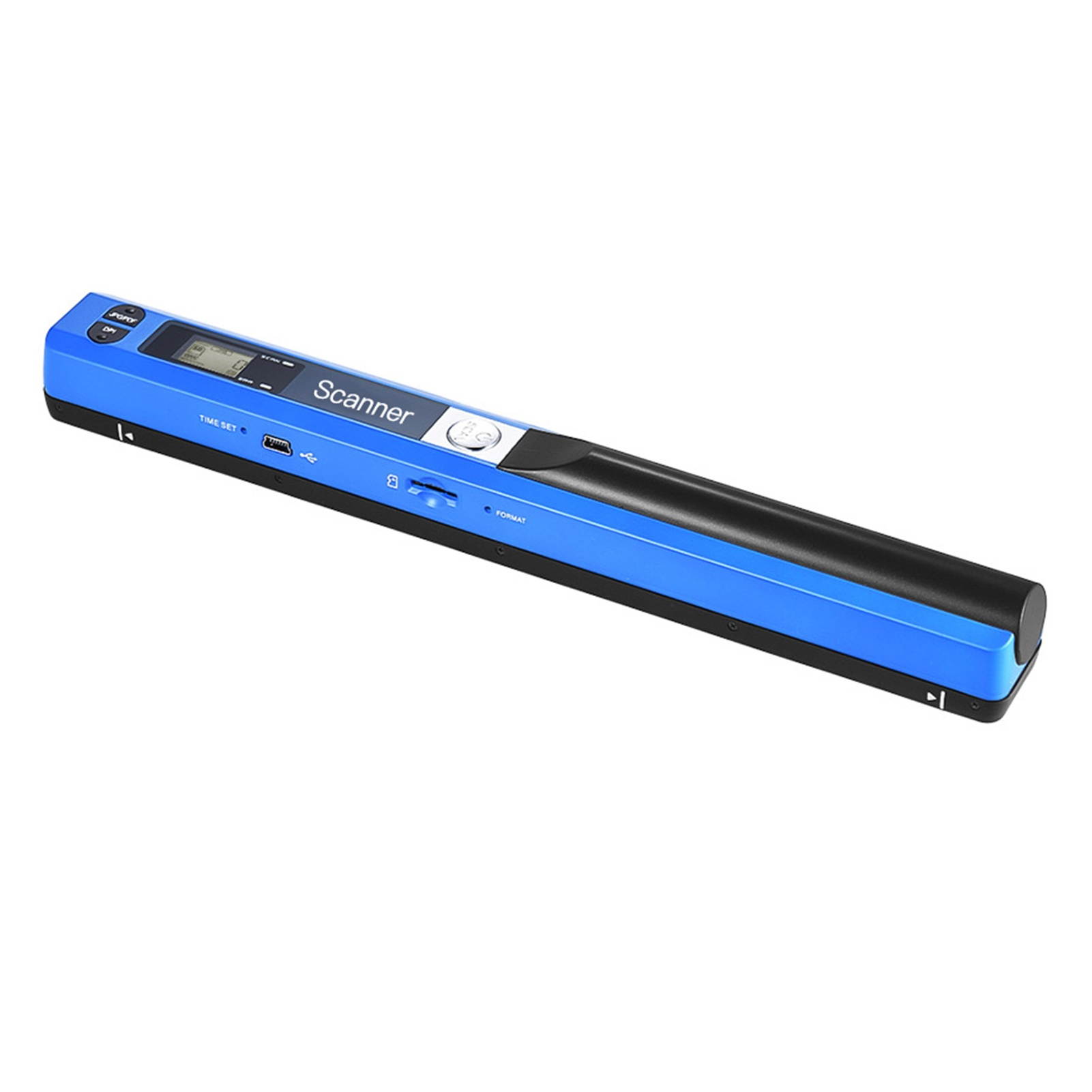 Portable Handheld Wand Wireless Scanner A4 Size 900DPI JPG/PDF Formate LCD Display with Protecting Bag for Business Document Reciepts Books Images