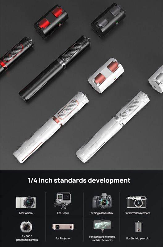 Selfie Stick For Phone Camera Handheld Gimbal Stabilizer Wireless Extendable Foldable Monopod Remote Control 360 vlog