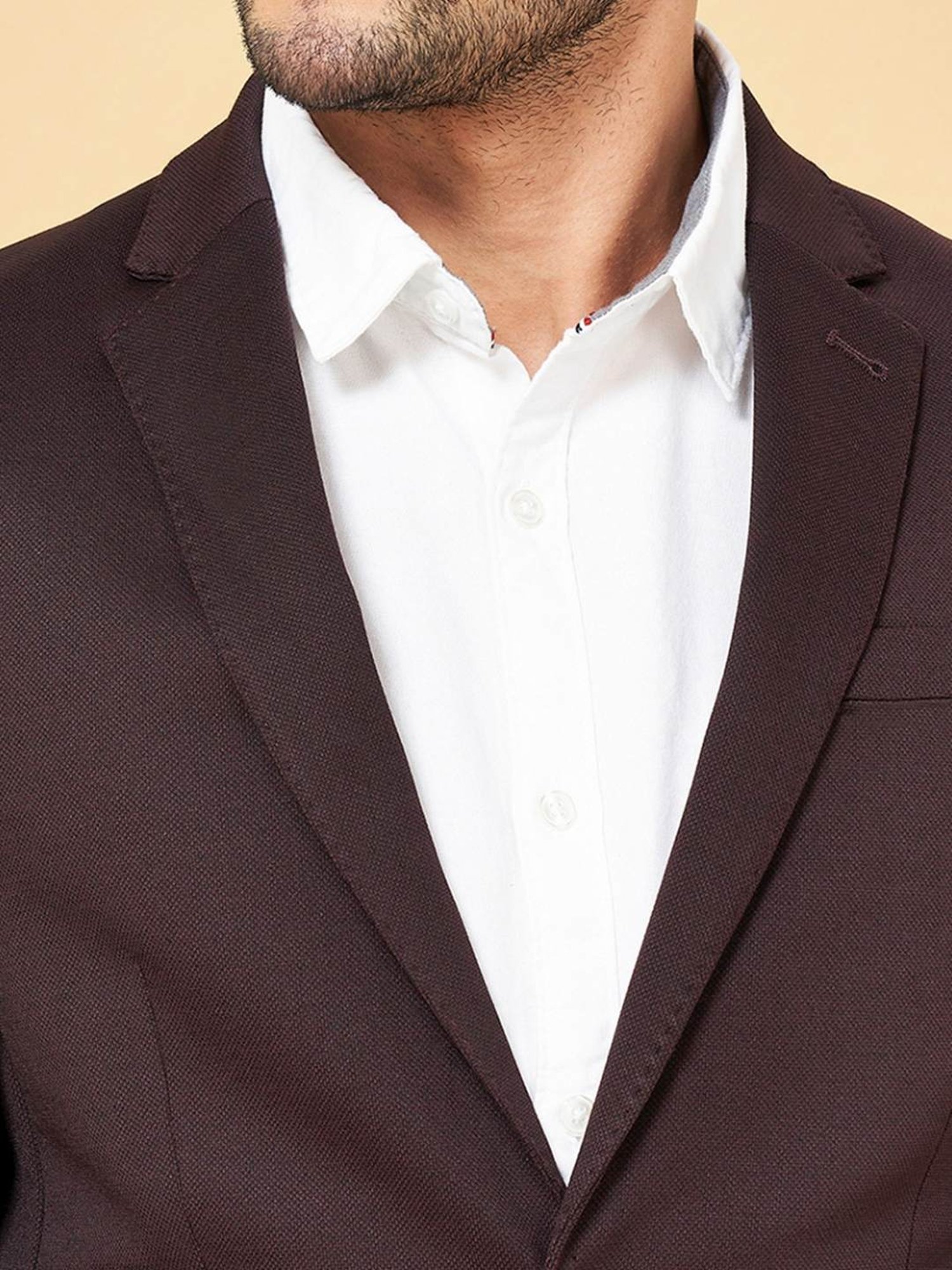 Louis Philippe Light Blue Regular Fit Blazer