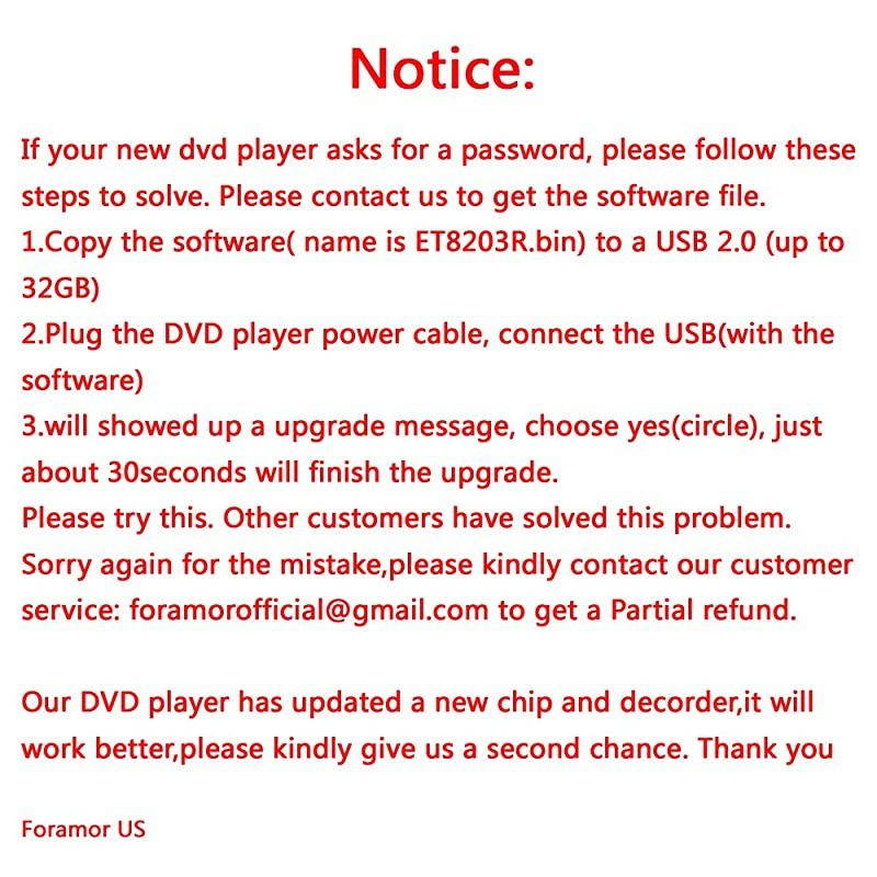 DVD Player, HDMI DVD Player for Smart TV Support 1080P Full HD with HDMI Cable Remote Control USB Input Region Free Home DVD Players