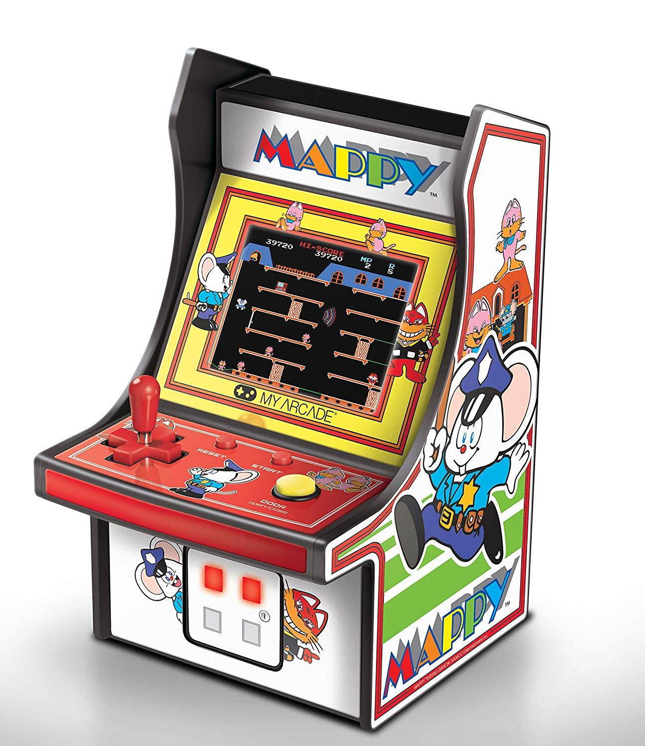 MY ARCADE Bandai Namco MAPPY 6" Micro Arcade Machine Portable Handheld Video Game