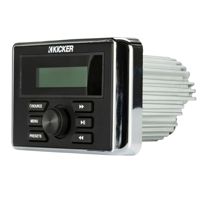 Kicker 46KMC3 Marine-Grade Stereo Receiver with Built-In Amplifier