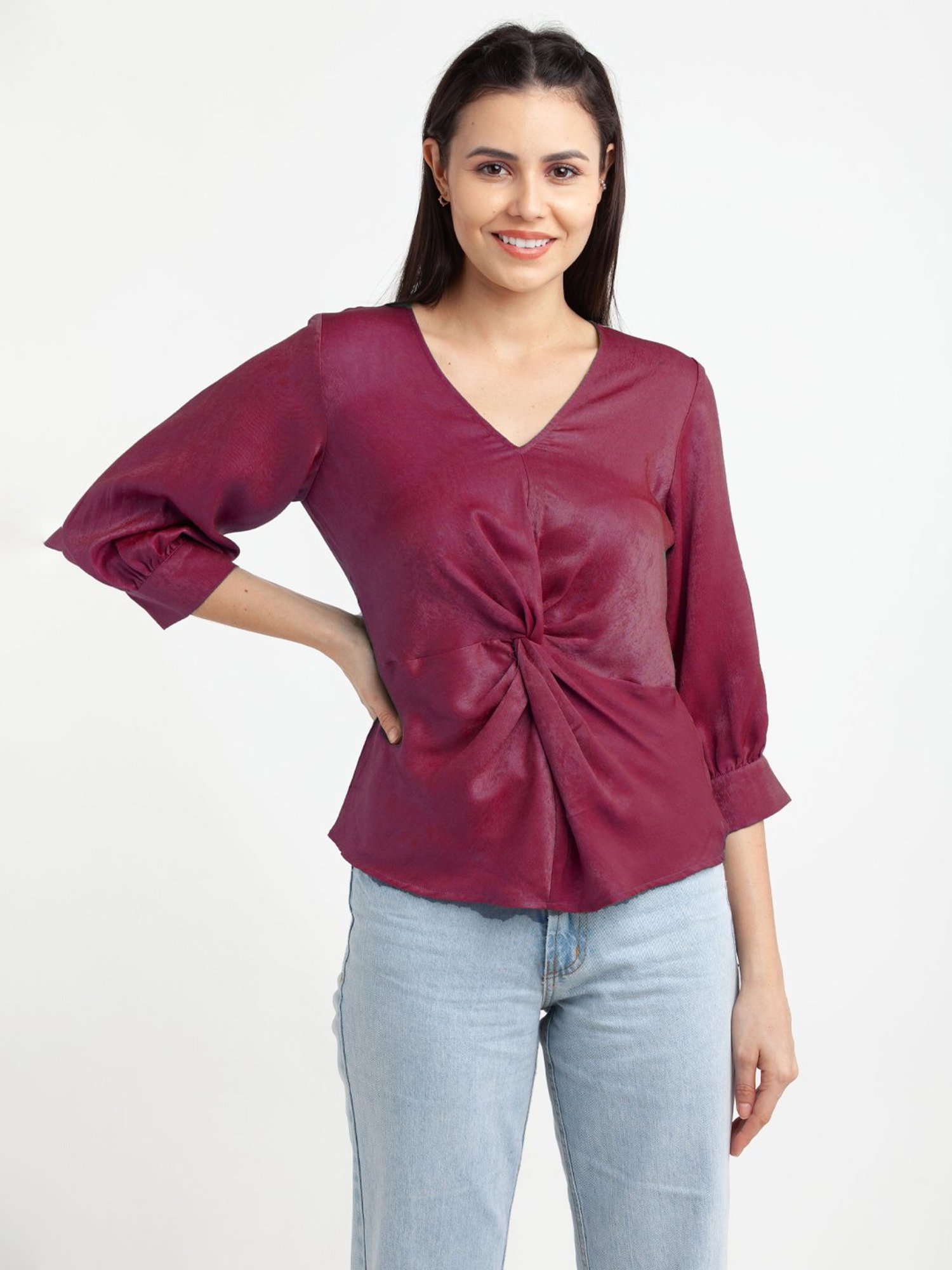 Zink London Pink Regular Fit Top