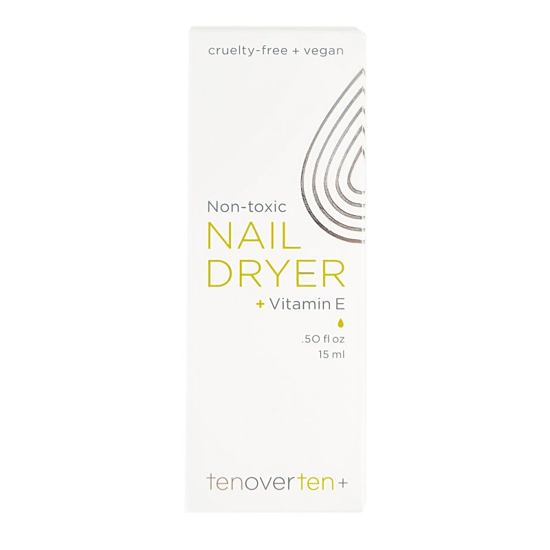 tenoverten Non-Toxic Nail Dryer Drops + Vitamin E - 0.50 fl oz